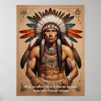 Wisdom from Native American Voices Poster