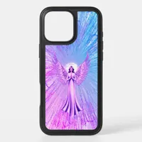 Pink Angel With Glittery Wings iPhone 16 Pro Max Case