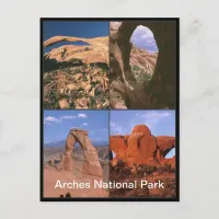 Arches National Park Sandstone Aches Collage Postcard