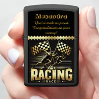 Racers sprinting to the finish! zippo lighter