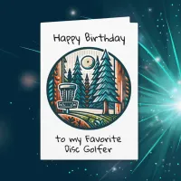 Happy Birthday | Disc Golf Themed Card