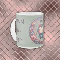 Mystical Boho Magic Maroon | Frosted Glass Coffee Mug