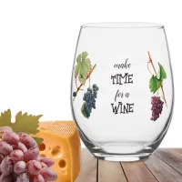 Funny Elegant Make Time for a Wine Wine Quotes