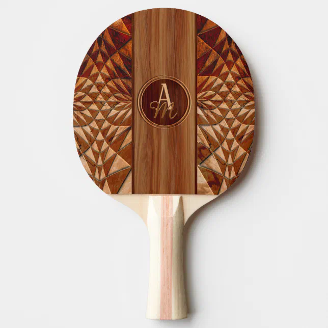 Wood Pattern Ping Pong Paddle