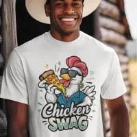 Pizza-Pecking Poultry Logo T-Shirt