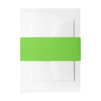 Green Color Invitation Belly Band