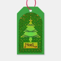 Celtic Christmas Tree Gift Tags