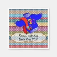 Christmas Ugly Sweater Party Personalized Napkins