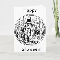 Halloween Scarecrow Card