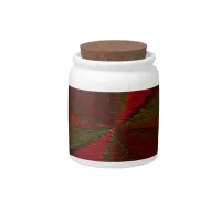 Circular Gradient Patchwork Red to Green Candy Jar