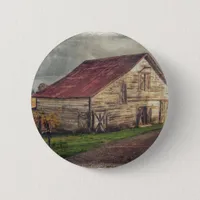 A Rustic Barn Pinback Button