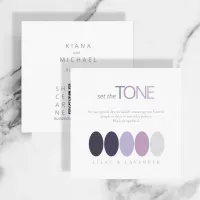 Set the Tone Lilac & Lavender Color Palette ID983 Enclosure Card