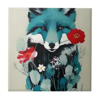 Blue Fox Ceramic Tile