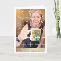 Photo into jigsaw card, Happy Birthday puzzler Card