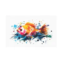 Party Fish painting Canvas Print
