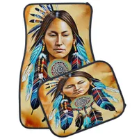 Cultural Pride Reflected in Native Art and Beauty Car Floor Mat