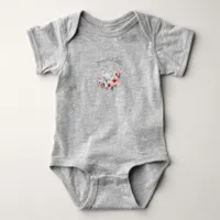 Coastal Egret Tropical Bird Baby Bodysuit