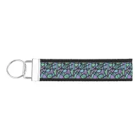 Neuroart Stained Glass Wrist Keychain