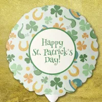 Happy St. Patrick's Day Shamrocks Balloon