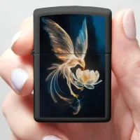 Luminous Eagle and Bloom Zippo Lighter