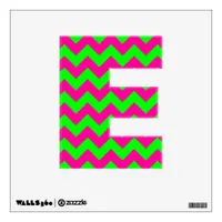 Create Your Own Lime Chevron Monogram Wall Sticker