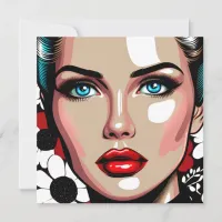 Pop Art Ai Comic Book Woman's Face