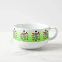 Autumn Fall Seasonal Halloween Scarecrow   Soup Mug