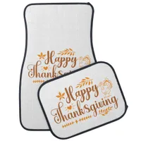 Happy Thanksgiving Car Floor Mat