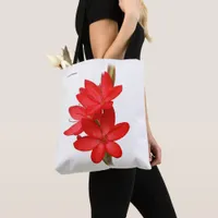 Kaffir Lily / River Lily / Hesperantha Coccinea Tote Bag