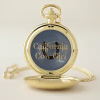 Rustic California Cowgirl Pocket Watch