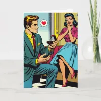 Congratulations on your Engagement | Retro Card