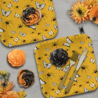 Halloween Party Cottagecore Butterflies Spiders  Paper Plates