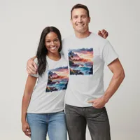 Unisex Tropical Island Surf Beach T-Shirt