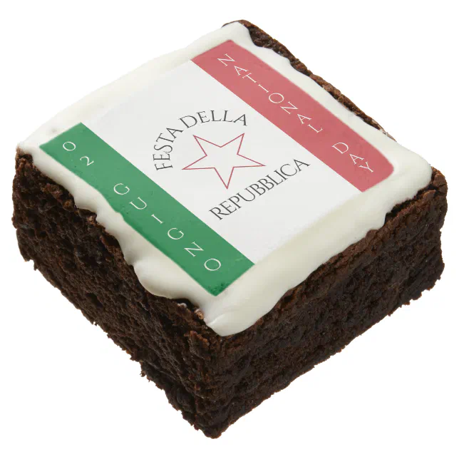 Festa della Repubblica National Day of Italy Flag Brownie