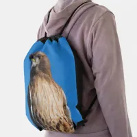 Magnificent Red-Tailed Hawk in the Sun Drawstring Bag