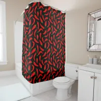 Jamaican Chili Pepper Shower Curtain