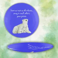 Polar bear mom with her cub | trinket tray