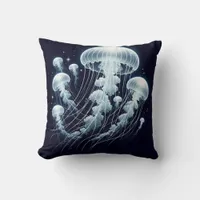 Glowing Ocean: Jellyfish Inspired Throw Pillows