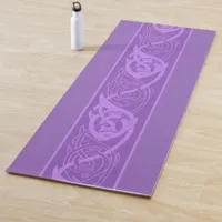 Celtic Knotwork Fish in Purple  Yoga Mat