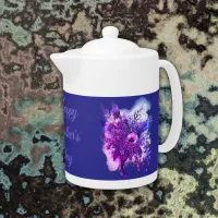 Purple & Blue Floral Happy Mother's Day | Tea Pots Teapot