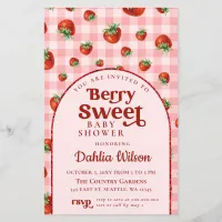 Thumbnail for Budget Strawberry Berry Sweet Baby Shower Invite