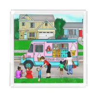 A Hot Summer Day | A Whimsical Illustration Acrylic Tray