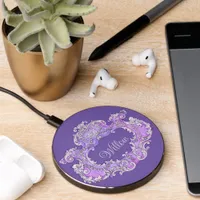 Romantic,Feminine,Personalized Wireless Charger