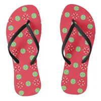 Christmas Holiday Charm Pattern 03 -  Flip Flops