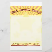 Book Launch Party Stationery