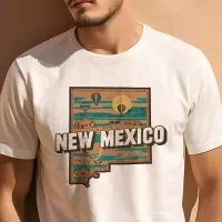 Retro Travel Iconic New Mexico Graphic T-Shirt