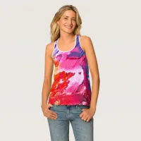 Colorful Modern Abstract Paint All-Over-Print Tank Top