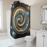 Ancient symbols in vibrant Abstract Design Shower Curtain