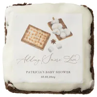 Adding S'more Love Gender Neutral Baby Shower Brownie