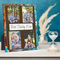 Personalized Best Daddy Ever Photo  Plaque